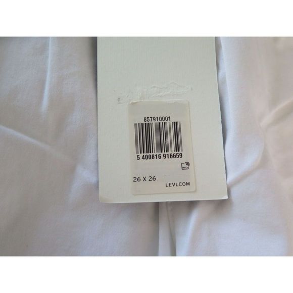 Levi's Premium Women's Sz 26 x  26 White Retro Style Balloon Pleated Pants - Picture 3 of 8